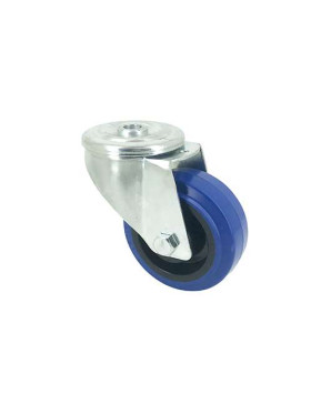 RUEDA CON ARO DE CAUCHO SUPERELÁSTICO Y UN DIÁMETRO DE 80 MM CARGA 120 KG - S06NS80