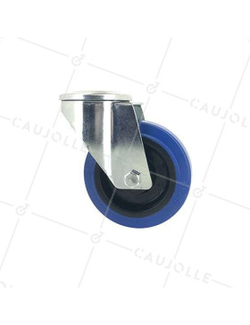 RUEDA CON ARO DE CAUCHO SUPERELÁSTICO Y UN DIÁMETRO DE 100 MM CARGA 100 KG - S06NS100