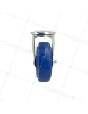 RUEDA CON ARO DE CAUCHO SUPERELÁSTICO Y UN DIÁMETRO DE 100 MM CARGA 100 KG - S06NS100
