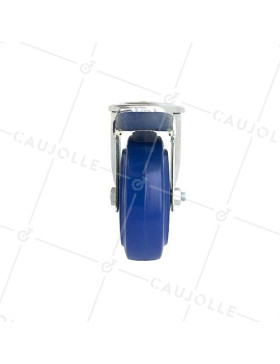 RUEDA CON ARO Y FRENO DE CAUCHO SUPERELÁSTICO Y UN DIÁMETRO DE 100 MM CARGA 120 KG - S06NS100AF