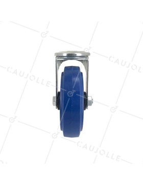 RUEDA CON ARO DE CAUCHO SUPERELÁSTICO Y UN DIÁMETRO DE 125 MM CARGA 130 KG - S06NS125