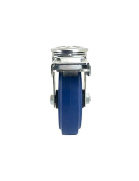RUEDA CON ARO DE FRENO DE CAUCHO SUPERELÁSTICO Y UN DIÁMETRO DE 125 MM CARGA 130 KG - S06NS125AF