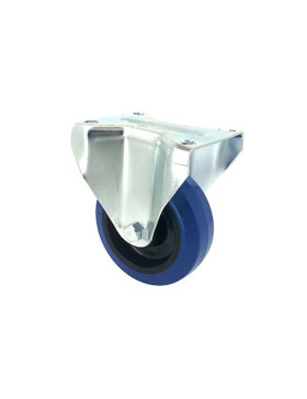RUEDA INDUSTRIAL FIJA ELÁSTICA QUE NO MANCHA PARA MALETAS CON UN DIÁMETRO DE 100 MM CARGA 120 KG - S7NS100BLEUE