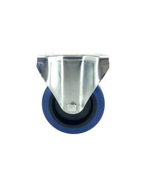 RUEDA INDUSTRIAL FIJA ELÁSTICA QUE NO MANCHA PARA MALETAS CON UN DIÁMETRO DE 100 MM CARGA 120 KG - S7NS100BLEUE