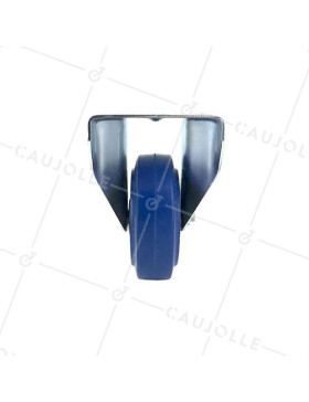RUEDA INDUSTRIAL FIJA ELÁSTICA QUE NO MANCHA PARA MALETAS CON UN DIÁMETRO DE 100 MM CARGA 120 KG - S7NS100BLEUE