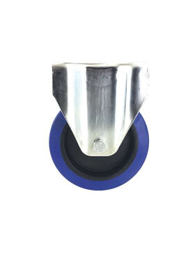 RUEDA INDUSTRIAL FIJA DE CAUCHO SUPERELÁSTICA, NO MANCHA, CON 160 MM DE DIÁMETRO, CARGA 200 KG - S75NS160