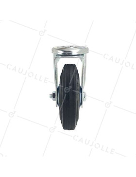 RUEDA CLÁSICA DE MANUTENCIÓN CON AGUJERO PASANTE DE CUACHO CON 125 MM DE DIÁMETRO, 100 KG DE CARGA -  S06C125L