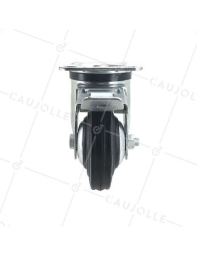 RUEDA INDUSTRIAL REFORZADA DE CAUCHO CON FRENO DIÁMETRO DE 125 MM CARGA 200 KG - S74C125AF