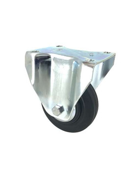 RUEDA FIJA INDUSTRIAL DE CAUCHO CON 125 MM DE DIÁMETRO, 200 KG DE CARGA - S75C125
