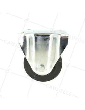 RUEDA FIJA INDUSTRIAL DE CAUCHO CON 125 MM DE DIÁMETRO, 200 KG DE CARGA - S75C125