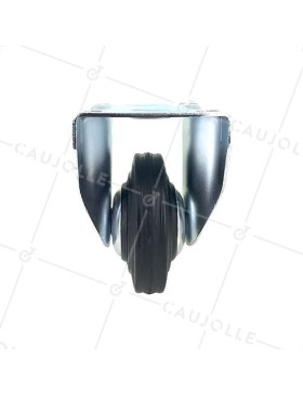 RUEDA FIJA INDUSTRIAL DE CAUCHO CON 125 MM DE DIÁMETRO, 200 KG DE CARGA - S75C125