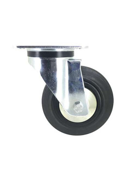 RUEDA GIRATORIA DE CAUCHO REFORZADA CON 160 MM DE DIÁMETRO, CARGA DE 200 KG - S74C160