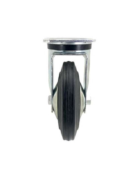 RUEDA GIRATORIA DE CAUCHO REFORZADA CON 160 MM DE DIÁMETRO, CARGA DE 200 KG - S74C160