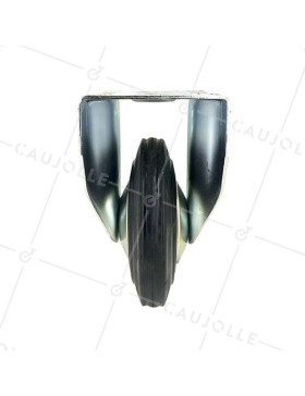 RUEDA INDUSTRIAL REFORZADA FIJA DE CAUCHO CON 160 MM DE DIÁMETRO, 200 KG DE CARGA - S75C160