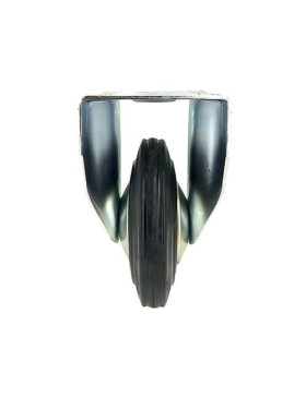RUEDA INDUSTRIAL REFORZADA FIJA DE CAUCHO CON 160 MM DE DIÁMETRO, 200 KG DE CARGA - S75C160