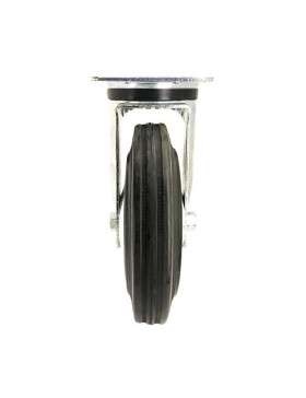 RUEDA INDUSTRIAL CON PLATINA DE CAUCHO, DIÁMETRO DE 200 MM, CAPACIDAD DE CARGA DE 200 KG - S74C200