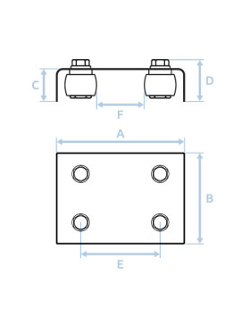 GUIDE POUR PORTAIL COULISSANT DE 20 MM À 50 MM DE LARGEUR