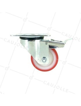 RUEDA DE MANIPULACIÓN DE NAILON Y POLIURETANO ANTIACEITES Y ANTIGRASAS CON 80 MM DE DIÁMETRO, CARGA DE 100 KG - S2NP 80AF