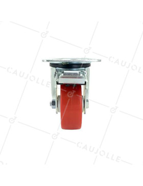 RUEDA DE MANIPULACIÓN DE NAILON Y POLIURETANO ANTIACEITES Y ANTIGRASAS CON 80 MM DE DIÁMETRO, CARGA DE 100 KG - S2NP 80AF