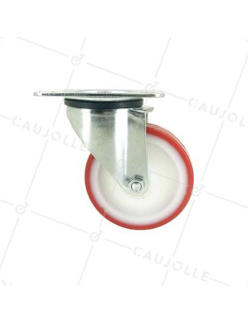RUEDA DE MANIPULACIÓN DE POLIURETANO ANTIACEITES Y ANTIGRASAS CON 80 MM DE DIÁMETRO, CARGA DE 120 KG - S2NP 100