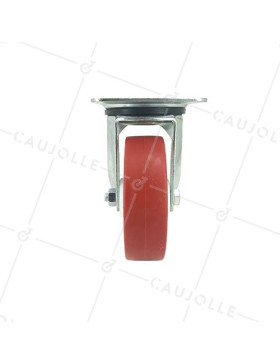 RUEDA DE MANIPULACIÓN DE POLIURETANO ANTIACEITES Y ANTIGRASAS CON 80 MM DE DIÁMETRO, CARGA DE 120 KG - S2NP 100