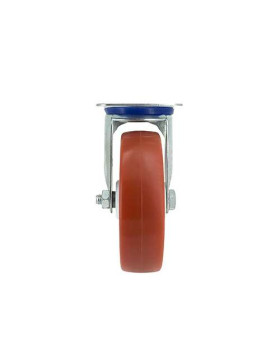 RUEDA DE MANUTENCIÓN DE POLIURETANO ROJO, DIÁMETRO DE 125 MM, CAPACIDAD DE CARGA DE 120 KG - S2NP 125