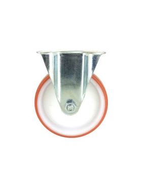 RUEDA DE MANIPULACIÓN FIJA DE POLIURETANO ROJO, DIÁMETRO DE 125 MM, CAPACIDAD DE CARGA DE 120 KG - S7NP 125