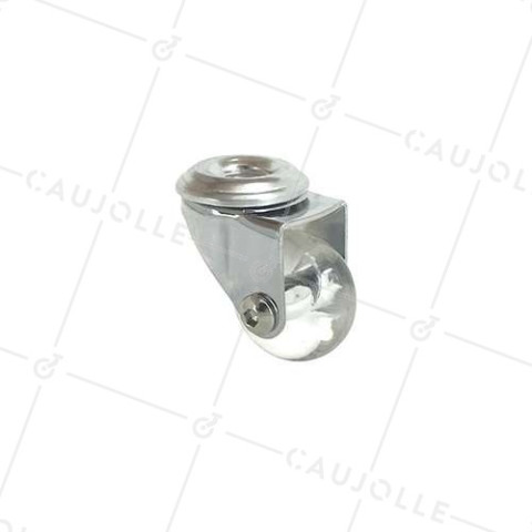 Rotante DISEÑO PIVOTANTE A Orificio de fijación TRANSPARENTE FLEXIBLE DIÁMETRO 35MM CARGA 35KG A FIJACIÓN DE 10 MM - S140TR 35O • Caujolle