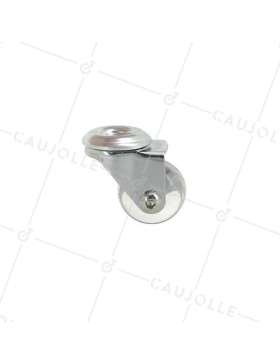 Rotante DISEÑO PIVOTANTE A Orificio de fijación TRANSPARENTE FLEXIBLE DIÁMETRO 35MM CARGA 35KG A FIJACIÓN DE 10 MM - S140TR 35O
