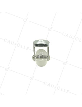 Rotante DISEÑO PIVOTANTE A Orificio de fijación TRANSPARENTE FLEXIBLE DIÁMETRO 35MM CARGA 35KG A FIJACIÓN DE 10 MM - S140TR 35O