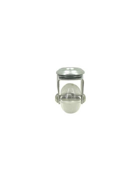 Rotante DISEÑO PIVOTANTE A Orificio de fijación TRANSPARENTE FLEXIBLE DIÁMETRO 35MM CARGA 35KG A FIJACIÓN DE 10 MM - S140TR 35O