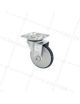 Rotante DISEÑO EN ALUMINIO GRIS DIÁMETRO 50 MM CARGA 25 KG - METALSTYL 50P • Caujolle