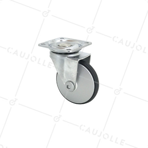 Rotante DISEÑO EN ALUMINIO GRIS DIÁMETRO 50 MM CARGA 25 KG - METALSTYL 50P • Caujolle