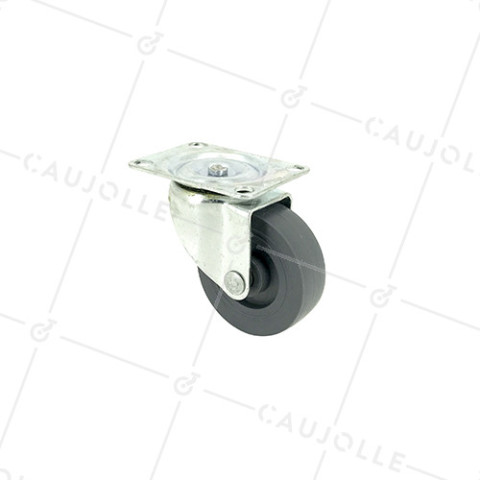 RUEDA PARA MUEBLES DE POLIPROPILENO CON UN DIÁMETRO DE 50 MM CARGA 30 KG - S12PP50 • Caujolle