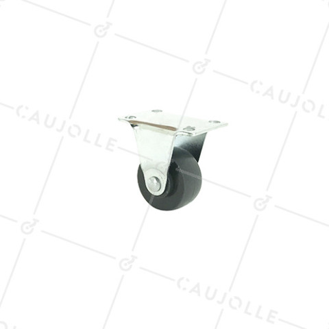 RUEDA FIJA PARA MUEBLE DE POLIPROPILENO CON DIÁMETRO DE 30 MM CARGA 15 KG - S18PP30 • Caujolle