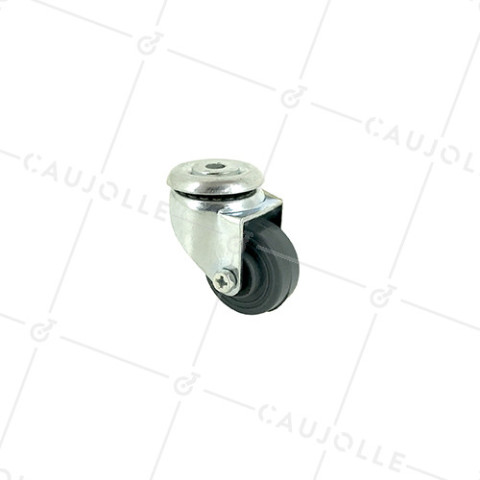RUEDA PARA MUEBLE CON AGUJERO PASANTE DE POLIPROPILENO CON UN DIÁMETRO DE 30 MM CARGA 15 KG - S20PP30 • Caujolle