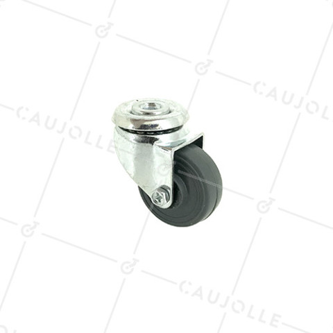RUEDA CON AGUJERO PASANTE PARA MUEBLE DE POLIPROPILENO CON DIÁMETRO DE 35 MM Y CARGA DE 15 KG - S20PP35  • Caujolle