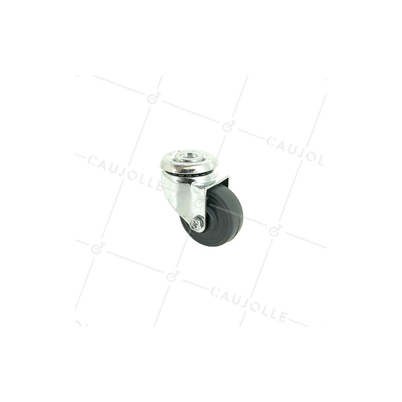 RUEDA CON AGUJERO PASANTE PARA MUEBLE DE POLIPROPILENO CON DIÁMETRO DE 35 MM Y CARGA DE 15 KG - S20PP35 