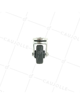 RUEDA CON AGUJERO PASANTE PARA MUEBLE DE POLIPROPILENO CON DIÁMETRO DE 35 MM Y CARGA DE 15 KG - S20PP35 