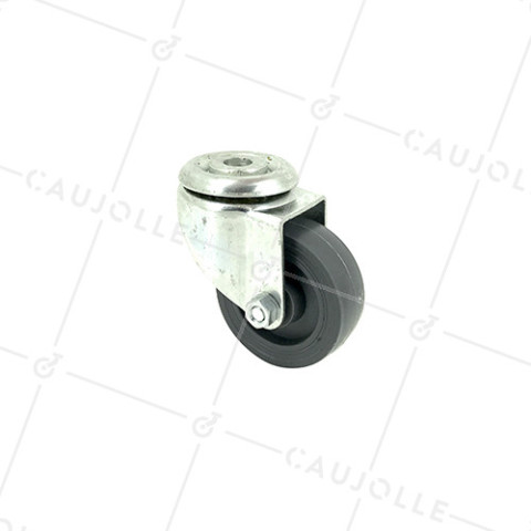 RUEDA PARA MUEBLE CON AGUJERO PASANTE DE POLIPROPILENO CON UN DIÁMETRO DE 42 MM CARGA 30 KG - S20PP30 • Caujolle