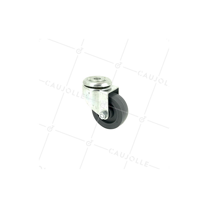 RUEDA PARA MUEBLE CON AGUJERO PASANTE DE POLIPROPILENO CON UN DIÁMETRO DE 42 MM CARGA 30 KG - S20PP30