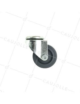 RUEDA PARA MUEBLE CON AGUJERO PASANTE DE POLIPROPILENO CON UN DIÁMETRO DE 42 MM CARGA 30 KG - S20PP30