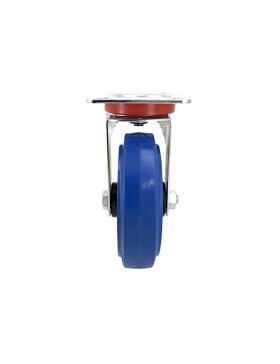 RUEDA INDUSTRIAL ELÁSTICA QUE NO MANCHA PARA MALETAS CON UN DIÁMETRO DE 125 MM CARGA 120 KG - S2NS125BLEUE