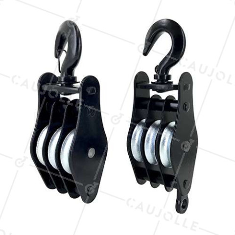 PAR DE MANOPLAS DE LEVANTE PARA CORDÓN DE 10 MM DE DIÁMETRO 45 MM CARGA 150 KG • Caujolle