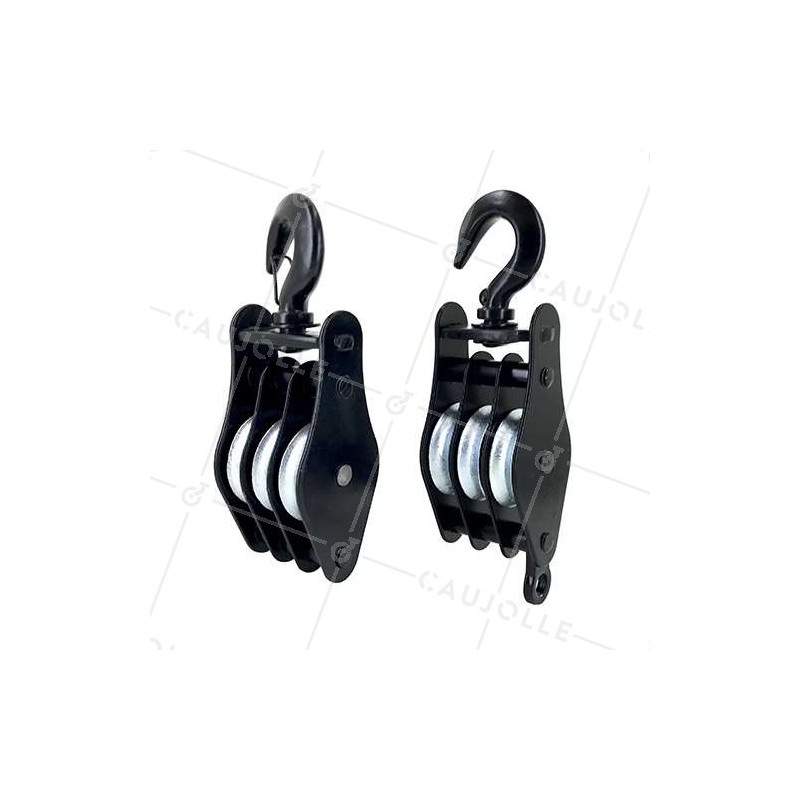 PAR DE MANOPLAS DE LEVANTE PARA CORDÓN DE 10 MM DE DIÁMETRO 45 MM CARGA 150 KG