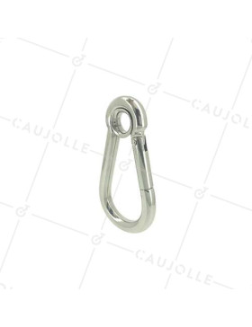 MOSQUETÓN BORNE DE ACERO INOXIDABLE MARINO 316 CON OJAL DE 12 MM LONGITUD DE 100 MM CARGA 250 KG • Caujolle