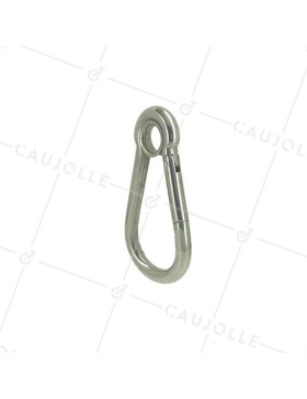 MOSQUETÓN BORNE DE ACERO INOXIDABLE MARINO 316 CON OJAL DE 16 MM LONGITUD DE 140 MM CARGA 300 KG • Caujolle