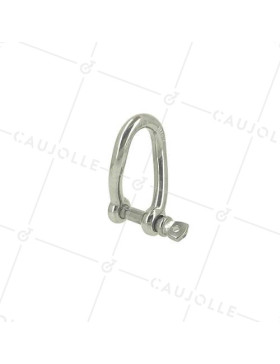 GRILLETE TORCIDO DE INOX MARINO 316 PARA CUERDA DE 20 MM CARGA 700 KG • Caujolle