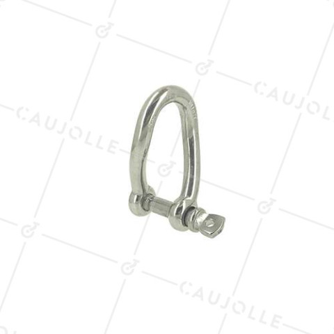GRILLETE TORCIDO DE INOX MARINO 316 PARA CUERDA DE 20 MM CARGA 700 KG • Caujolle