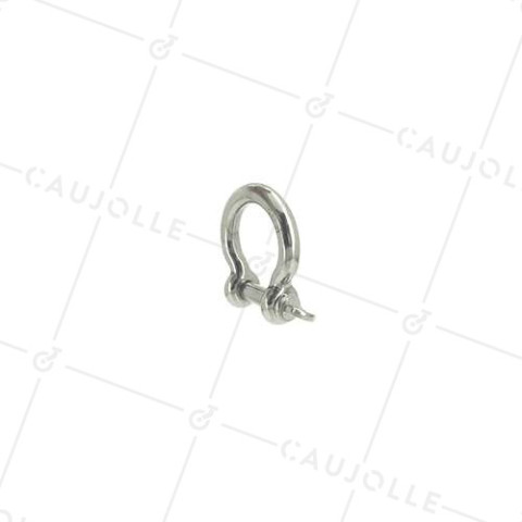 GRILLETE LIRA DE INOX MARINO 316 PARA CUERDA DE 16 MM CARGA 400 KG • Caujolle